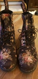 Dr. Doc Martens Canvas Floral Air Wair Boots